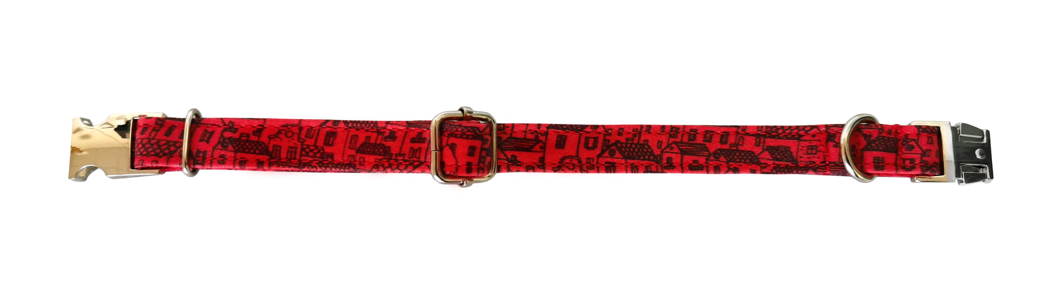 COLLAR CASITAS ROJAS T-3 30-40*1,5