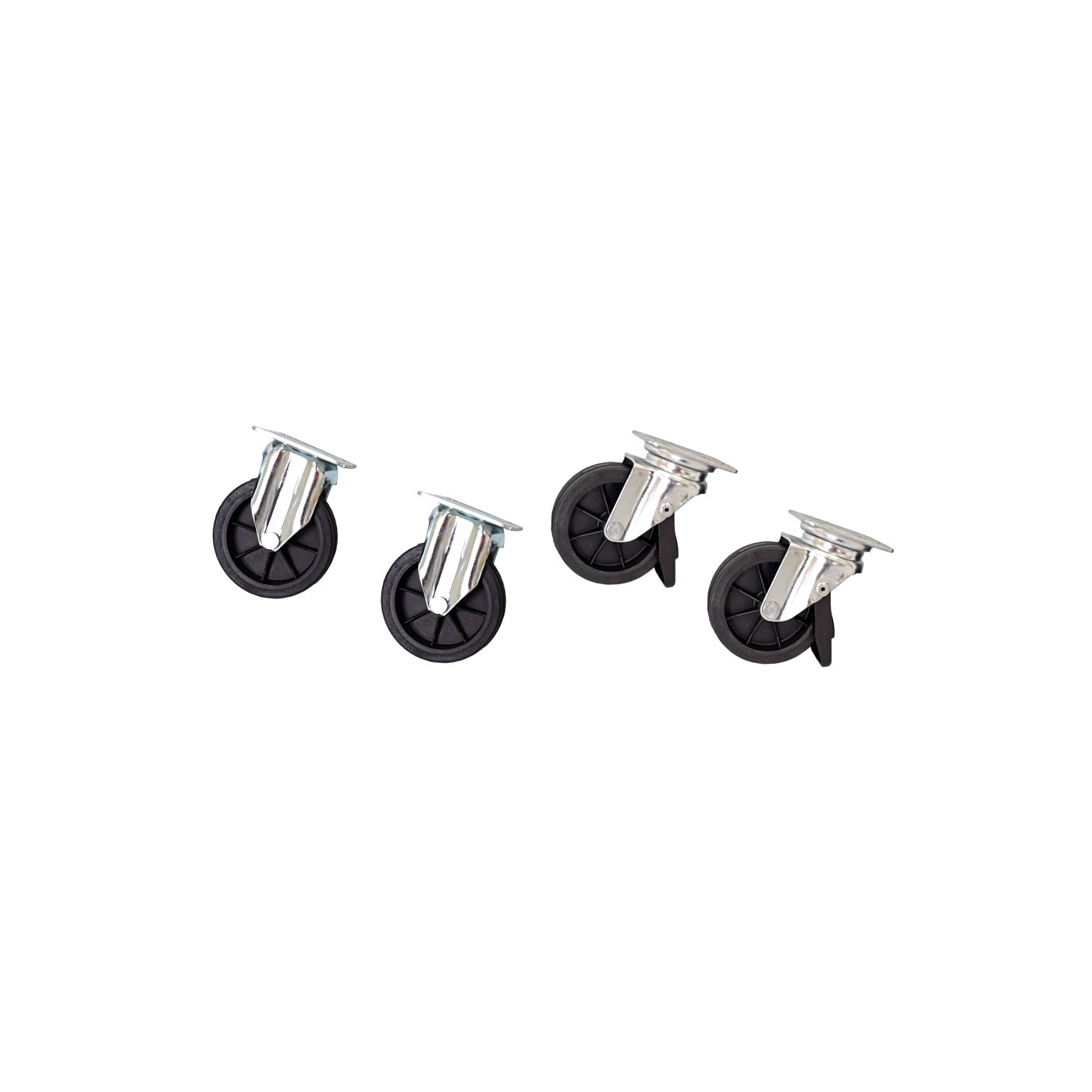 Set 4 Ruedas Giratorias para Transportines de Perro