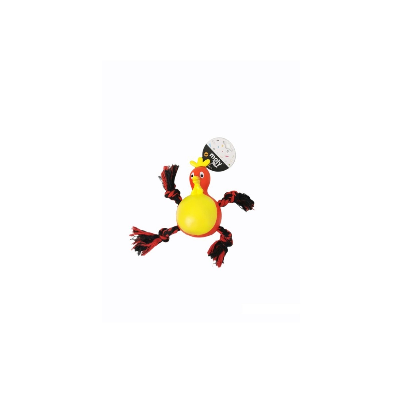 JUGUETE MORDEDOR PERRO GALLINA 21 CM
