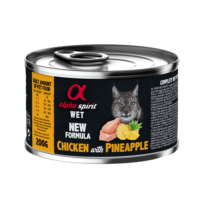 AS HÚMEDO POLLO CON PIÑA 200 GR GATO