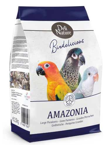 BIRDELICIOUS GRANDES PERRUCHES AMAZONIA 0.8 KG DELI NATURE