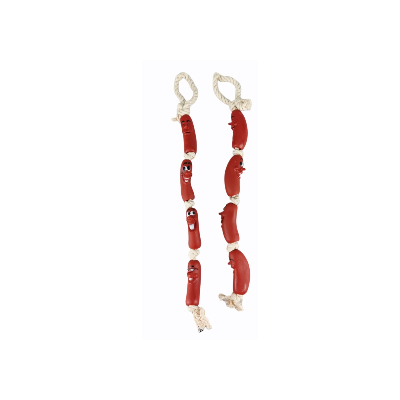 JUGUETE VINILO RISTRA SALCHICHA 75cm